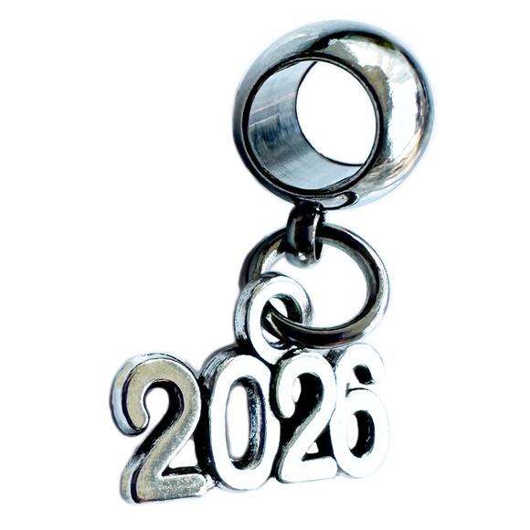 Class of 2026 Charm - Graduation 2026 - Elegant Stainless Steel Connector - Picture 1 of 2